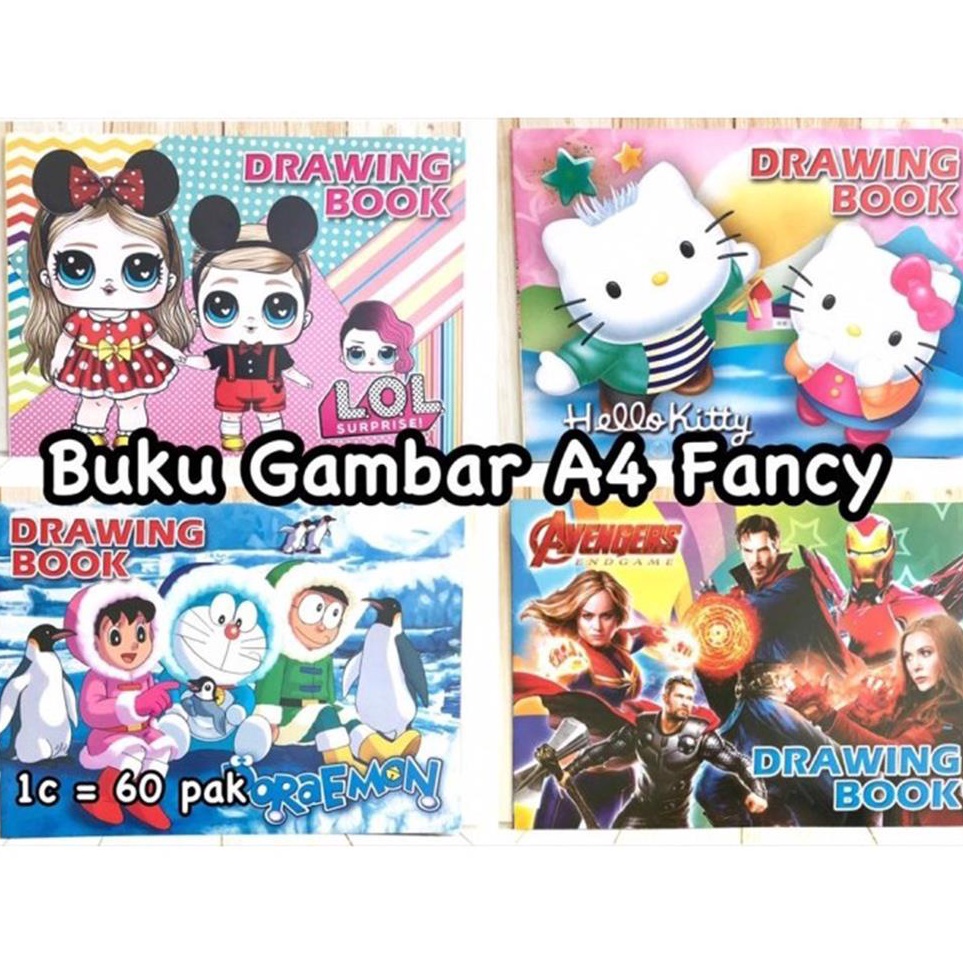 

Diminati PAM 1 pcs Buku gambar fancy A4 1 pak isi 1 pcs