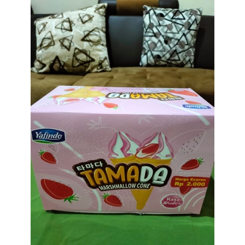 

Tamada Marshmallow cone 1 box isi 12 pcs.