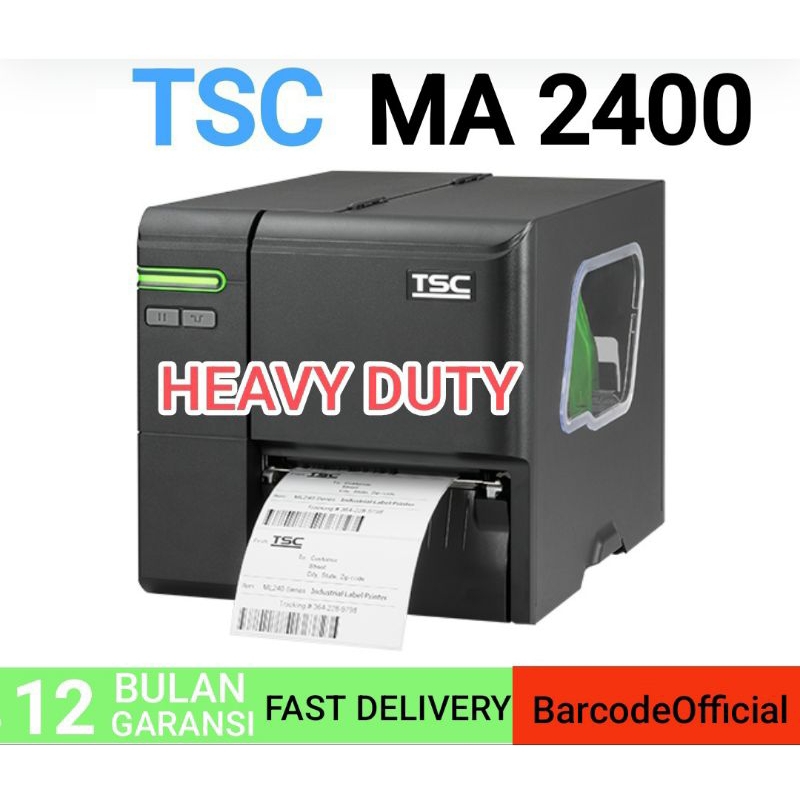 TSC MA2400 Series MA2400/ML2400 Compact Industrial Barcode Printer