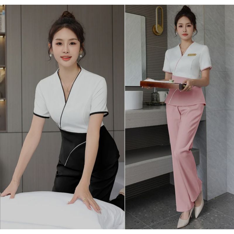 Seragam Kerja Wanita SPA SPG Klinik kecantikan
