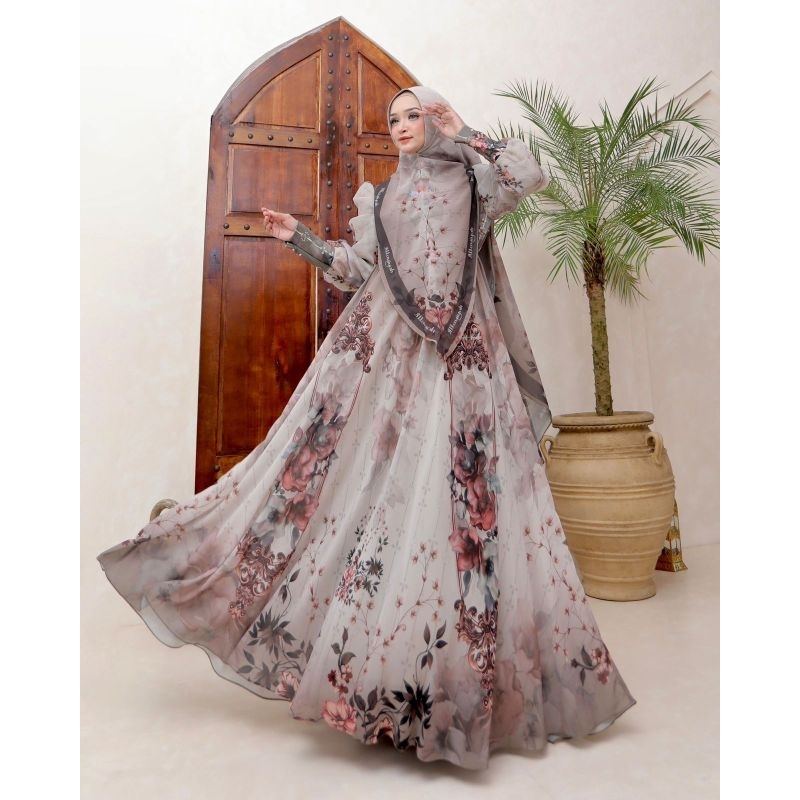 Gamis Terbaru Kalula Series By Allawiyah Syar'i / Gamis Syar'i Terbaru / Gamis Syar'i Mewah / Gamis 