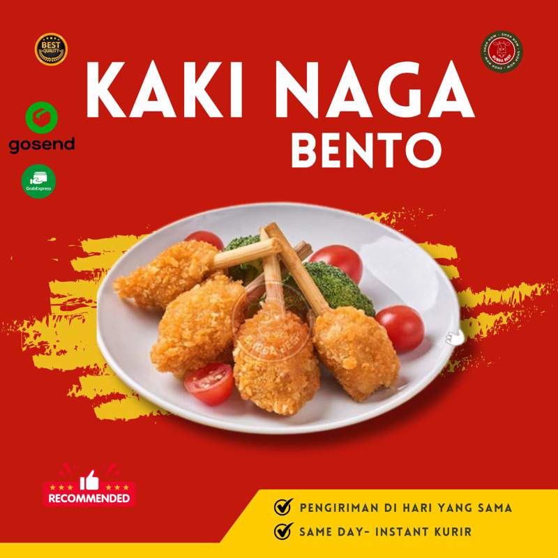 

Bento Kaki Naga/Lauk Makanan Bento Frozen/Bento Frozen/Kaki Naga ala Hokben/Makanan Beku Olahan