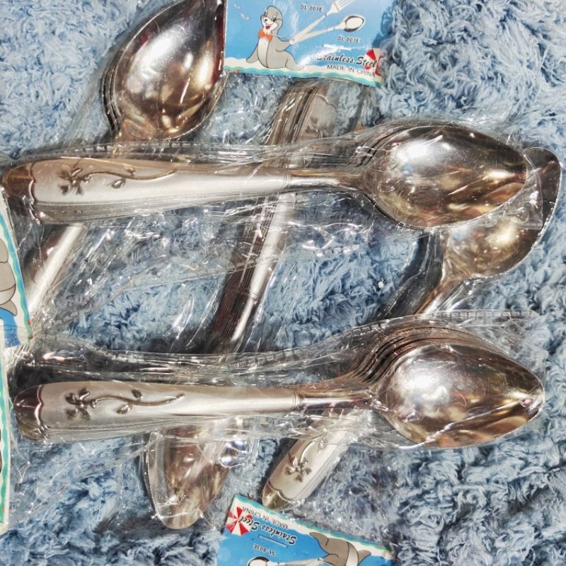 Sendok Makan Stainless Sealion Motif Bunga,Sendok Tebal