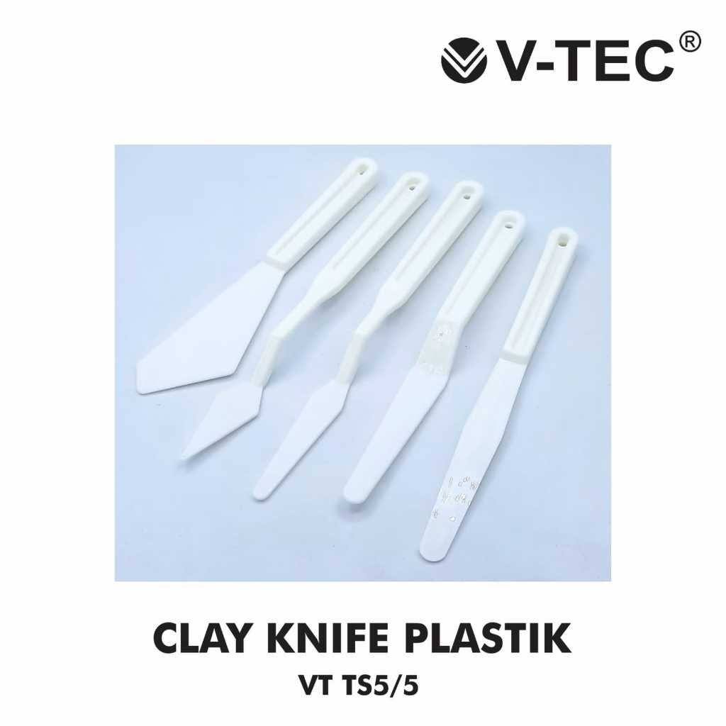 

SET CLAY KNIFE PLASTIK V-TEC VT TS5/5 / ISI 5 PCS CLAY TOOLS POTTERY ALAT PAHAT UKIR TEMBIKAR TANAH LIAT PERALATAN KERAJINAN TANGAN ART ALAT TULIS KANTOR ATK SEKOLAH KULIAH KAMPUS MURAH LENGKAP / M21 STATIONERY JOGJA