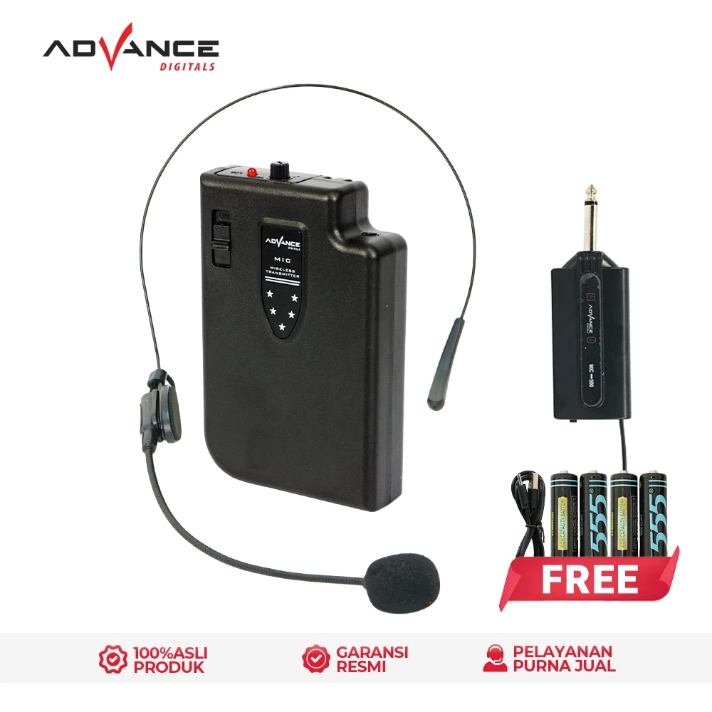 Advance MIC-500 Microphone Clip On Wireless/Mic Bando Clip On/Microphone Eksternal