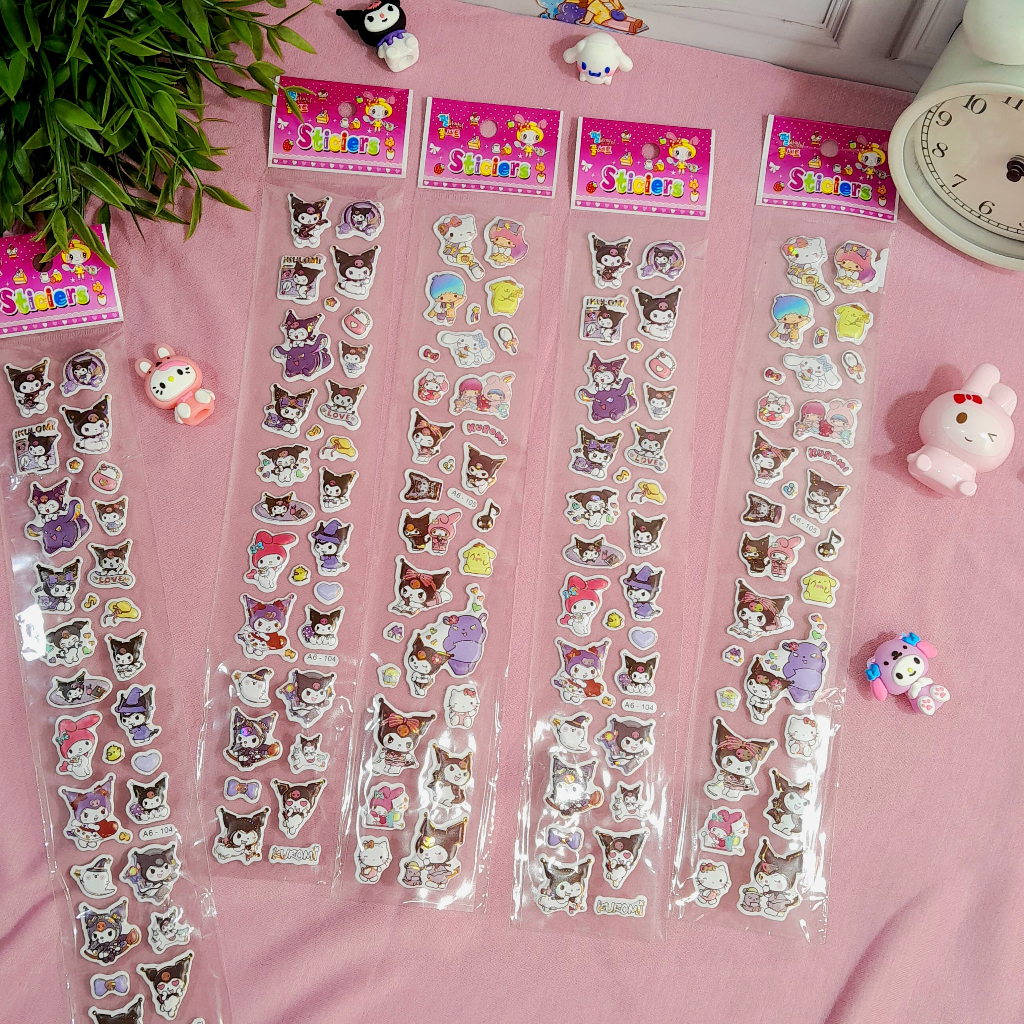 

Sticker Timbul Sanrio KUROMI Special Edition Favorit Super Cute Lucu Harga Termurah / Stiker Timbul SANRIO 1 Set Panjang Best Seller Stationary Fancy Kualitas Terbaik Bisa Grosir dan COD