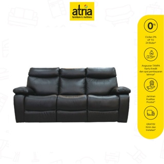 Atria Brazilia Sofa Recliner Half Leather 3 SEAT