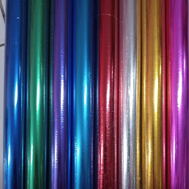 

Kertas Metalic Kertas Metales warna gold/merah/silver/pink/ungu/biru/hijau (1pcs bebas pilih warna) 50x65cm