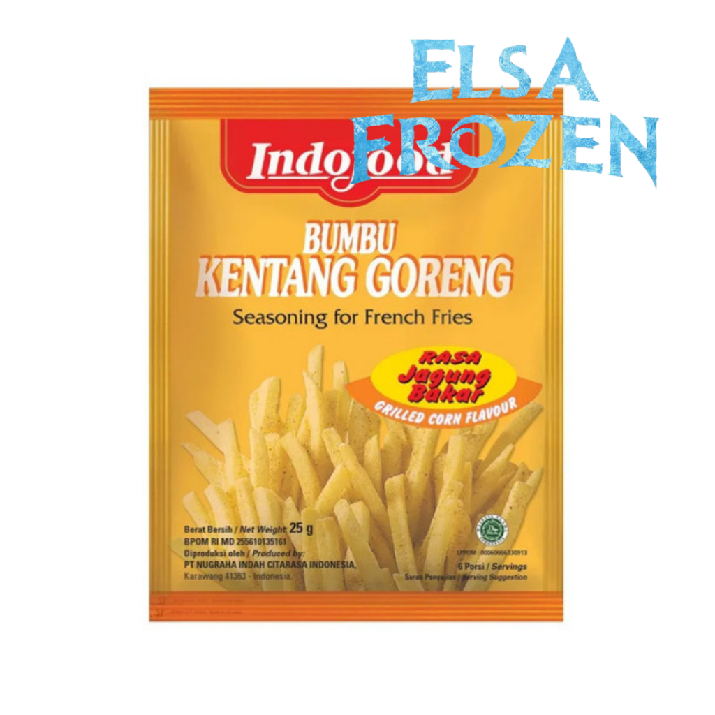 

INDOFOOD BUMBU KENTANG GORENG RASA JAGUNG BAKAR 25GR