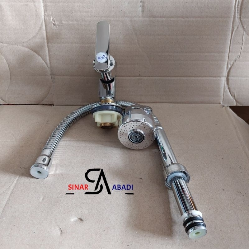 KERAN ANGSA TANJAP SOANG FLEKSIBEL/KRAN FLEKXIBEL DAPUR CUCI PIRING 1/2" GARANSI 1BULAN