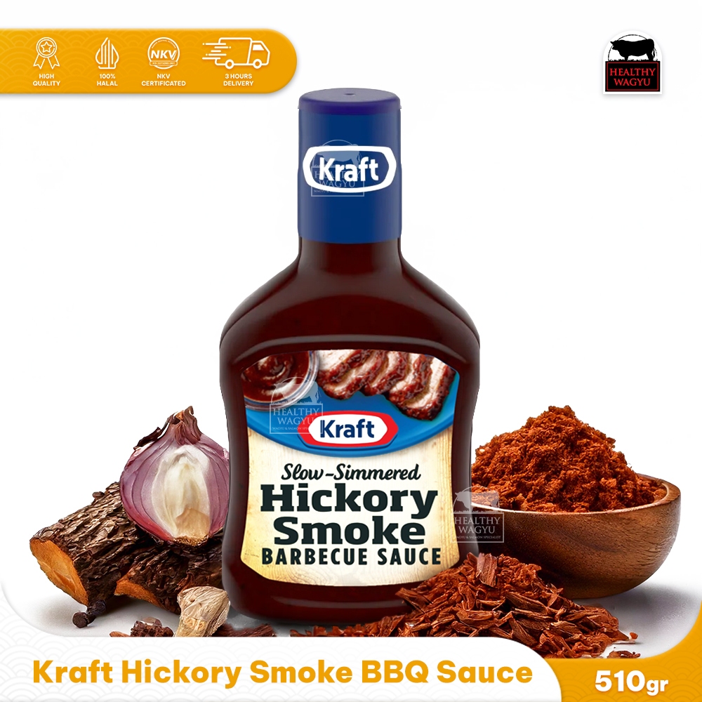 

Kraft Hickory Smoke Barbeque BBQ Sauce Barbecue 510Gr Healthy Wagyu