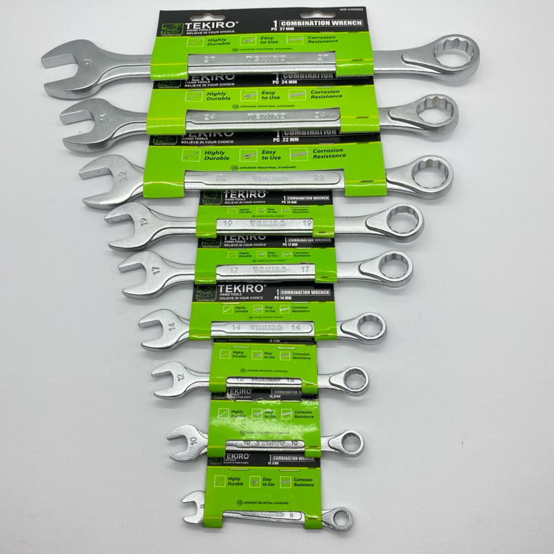 Tekiro Kunci Ring Pas / Tekiro Kunci Kombinasi Ring Pas Original 8 10 12 14 17 19 22 24 27