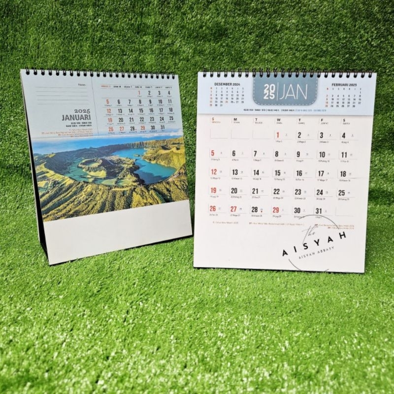 

Kalender meja executive tahun 2025 Pemandangan Alam dunia Ao 8801 ukuran besar Semacam(terima castume cetak merek)