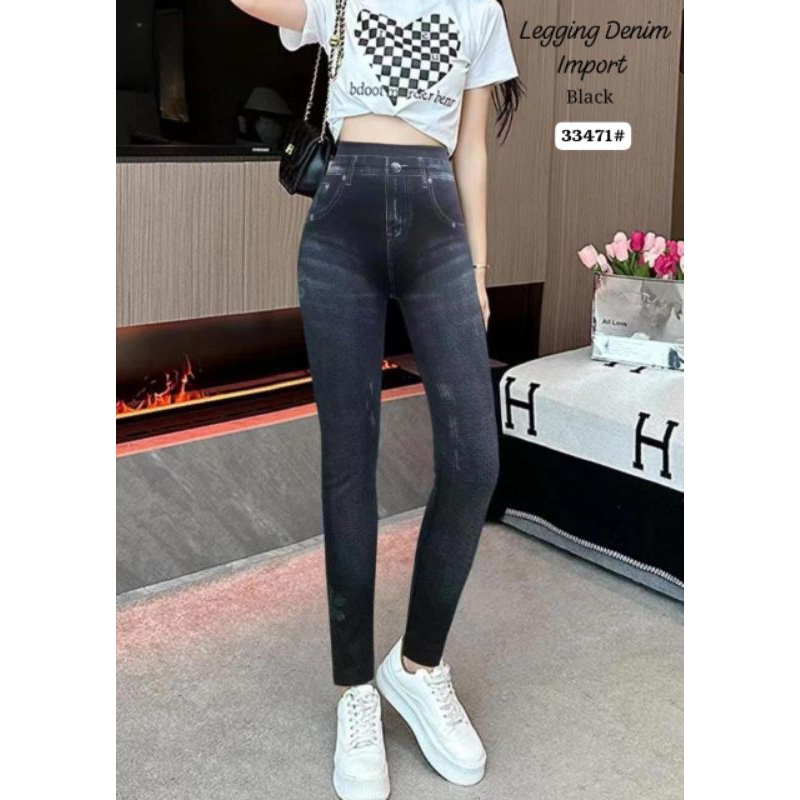 Legging Denim Wanita Legging Wanita Legging Import