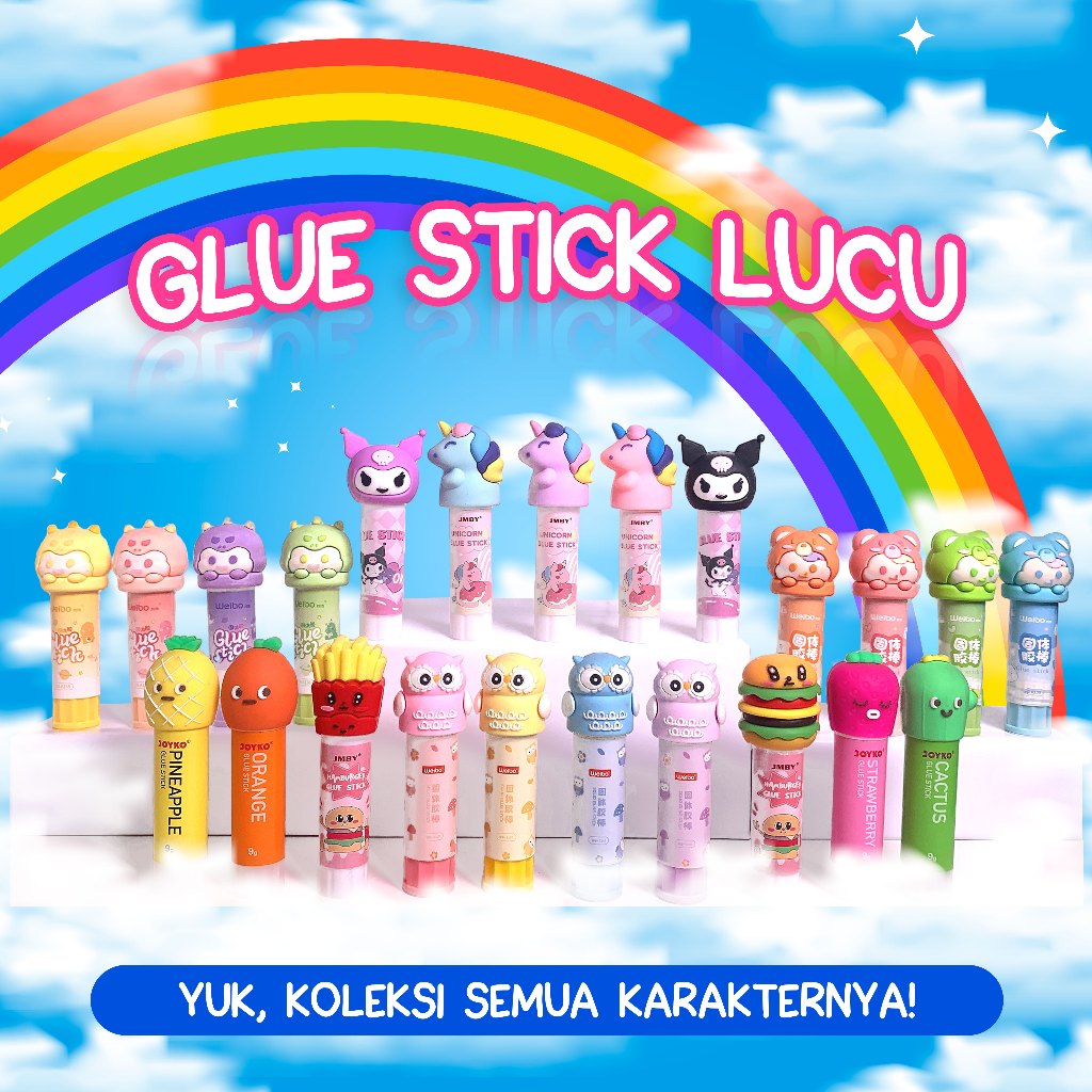 

GLUE Stick Lucu / Lem Stik Karakter Lucu / PALING LENGKAP