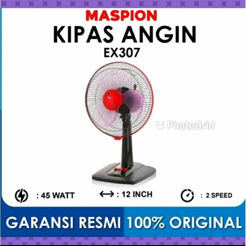 Maspion Kipas Angin Desk Fan Kipas Angin Meja Maspion 12" EX 307 Maspion EX307 12inch