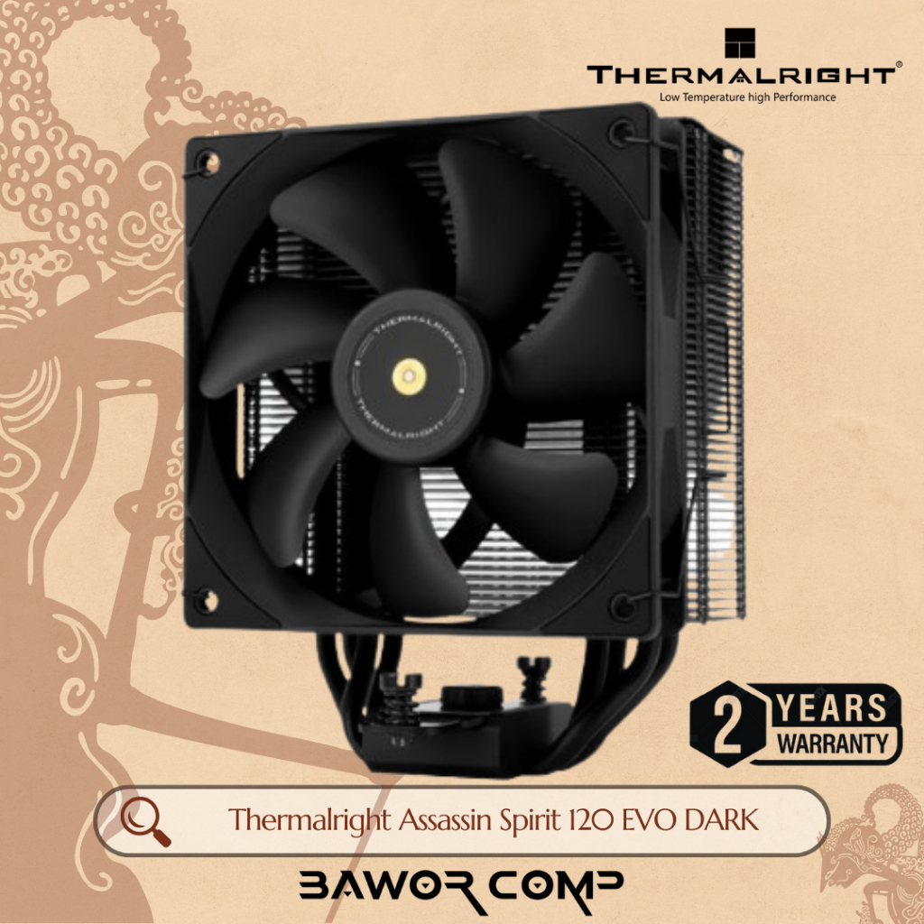 Thermalright Assassin Spirit 120 EVO DARK | CPU Cooler HSF Intel / AMD
