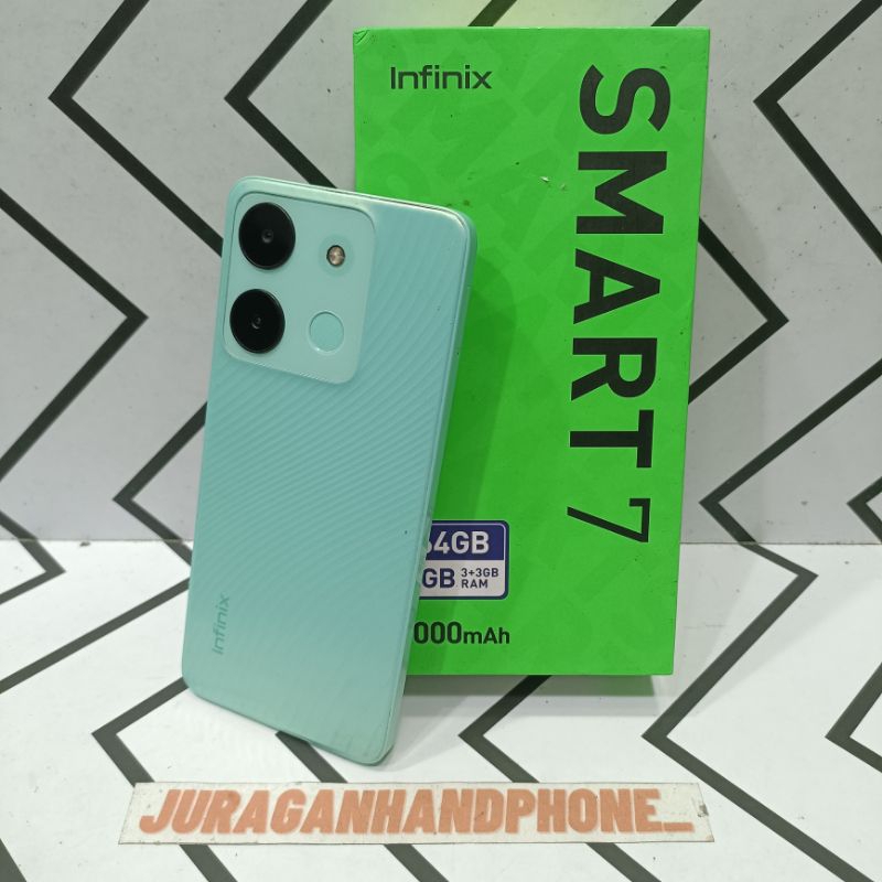 INFINIX SMART 7 3/64GB HP BEKAS SECOND FULLSET