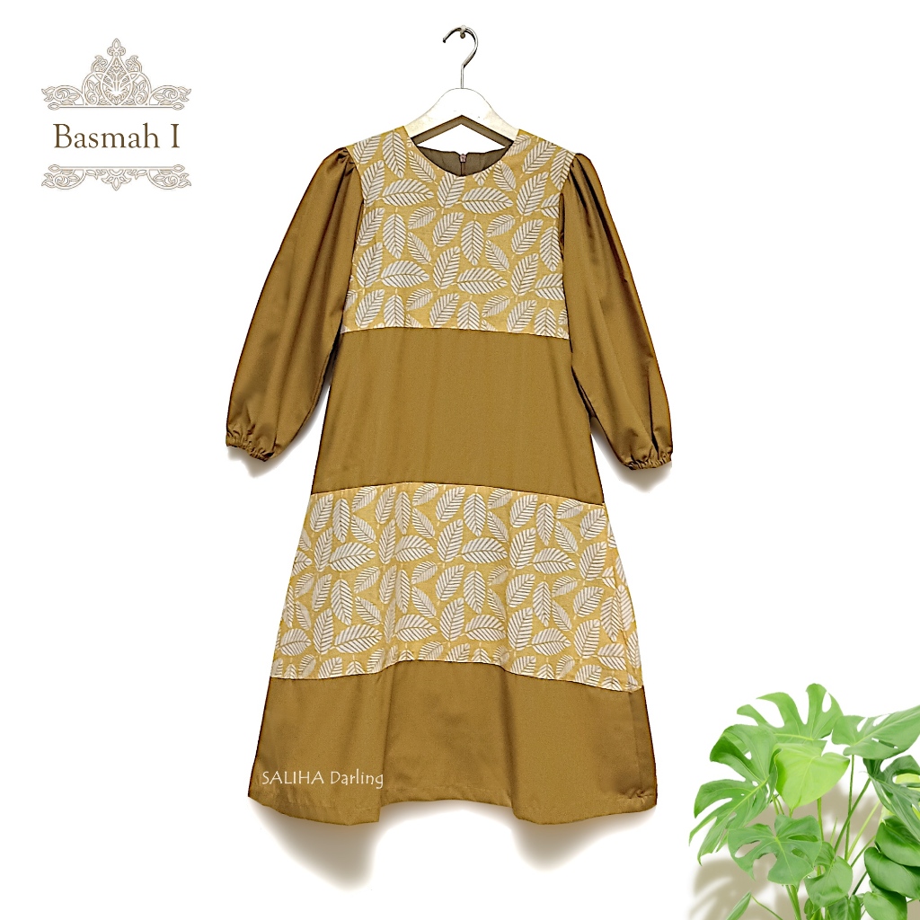 Baju Muslim Anak Perempuan Gamis Batik SALIHA DARLING | 5 - 8 Tahun | Basmah I