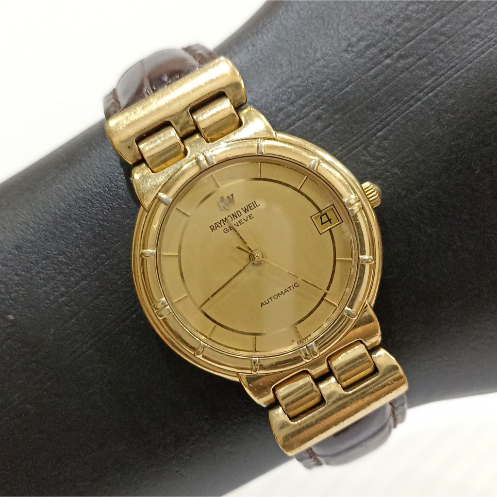 Raymond Weil Geneve Vintage 18K Electroplated Gold Automatic