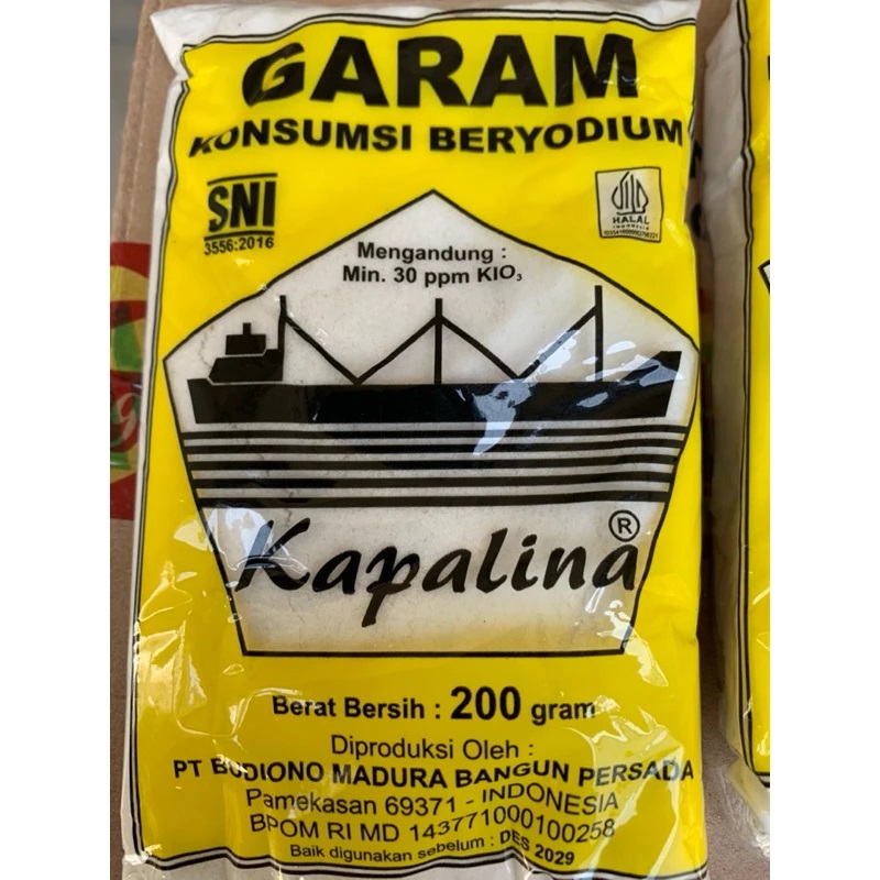 

Cap Kapal Garam Dapur 200gr Halus