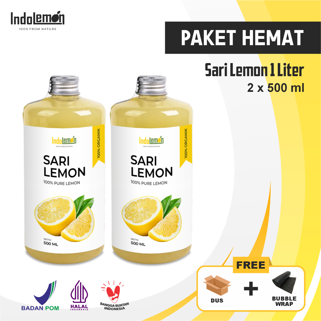 

IndoLemon - Sari Lemon Asli Murni 1 Liter Untuk Diet / Air Lemon Murni Untuk Detox Diet JSR