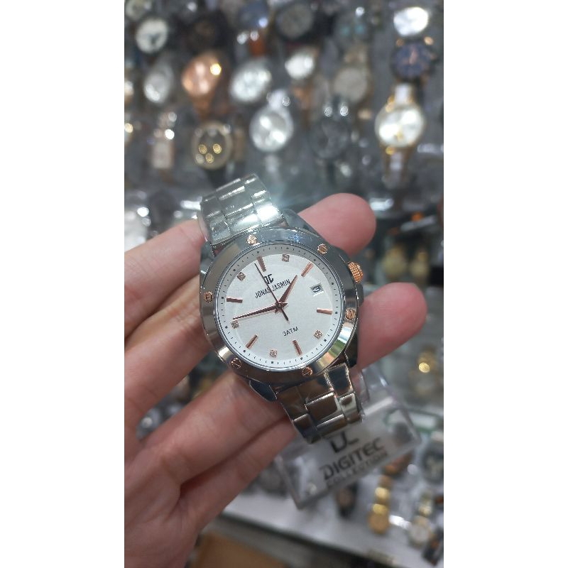 ORIGINAL jam tangan Jonas Jasmin JJ 2277 garansi resmi rantai stainless steel