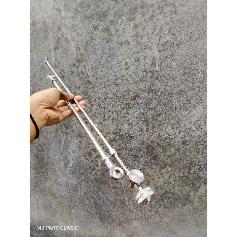 STIK REM DAN STIK PANEL TROMOL RX KING CNC STEANLIES//STIK REM BELAKANG RX KING