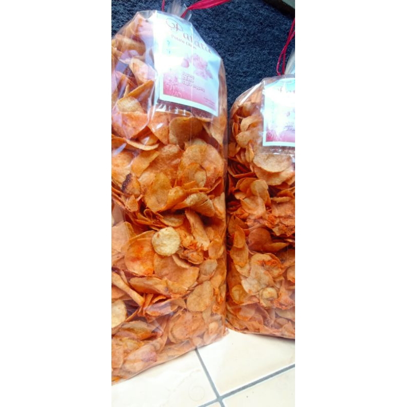 

Keripik Kentang Balado 1kg Rasa Gurih Renyah