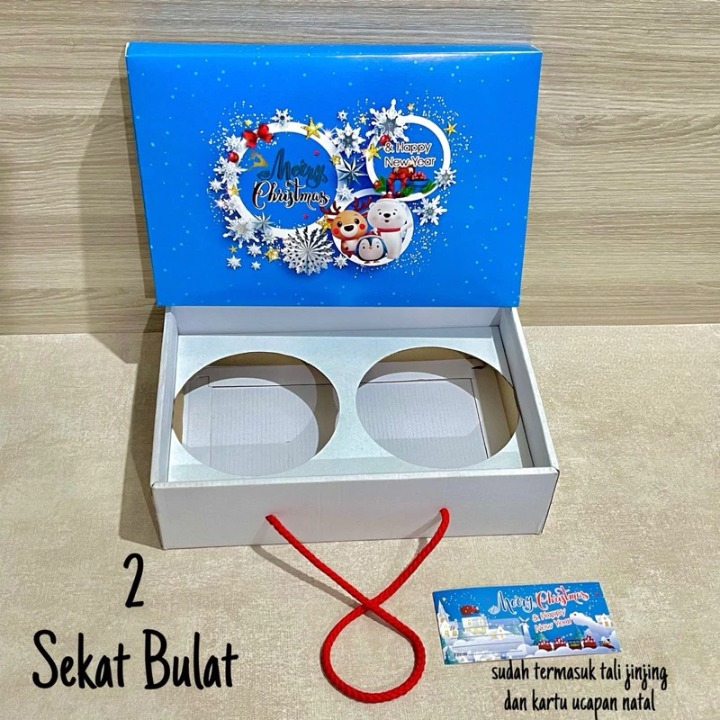 

Dus Kue Kering Natal Sekat Muat 2 Sampai 3 Toples Box Hampers Christmas