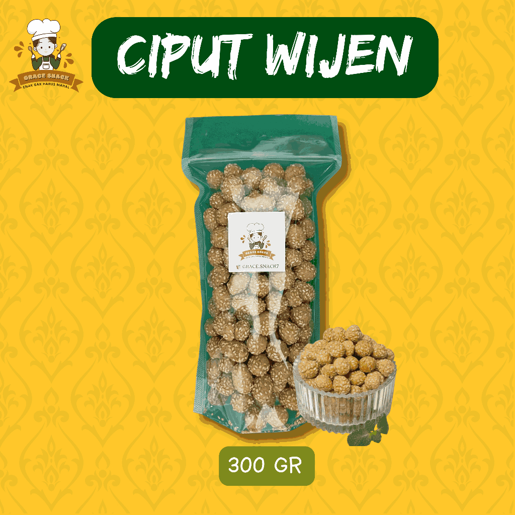 

KUE CIPUT WIJEN 300 GR POUCH - Grace Snack