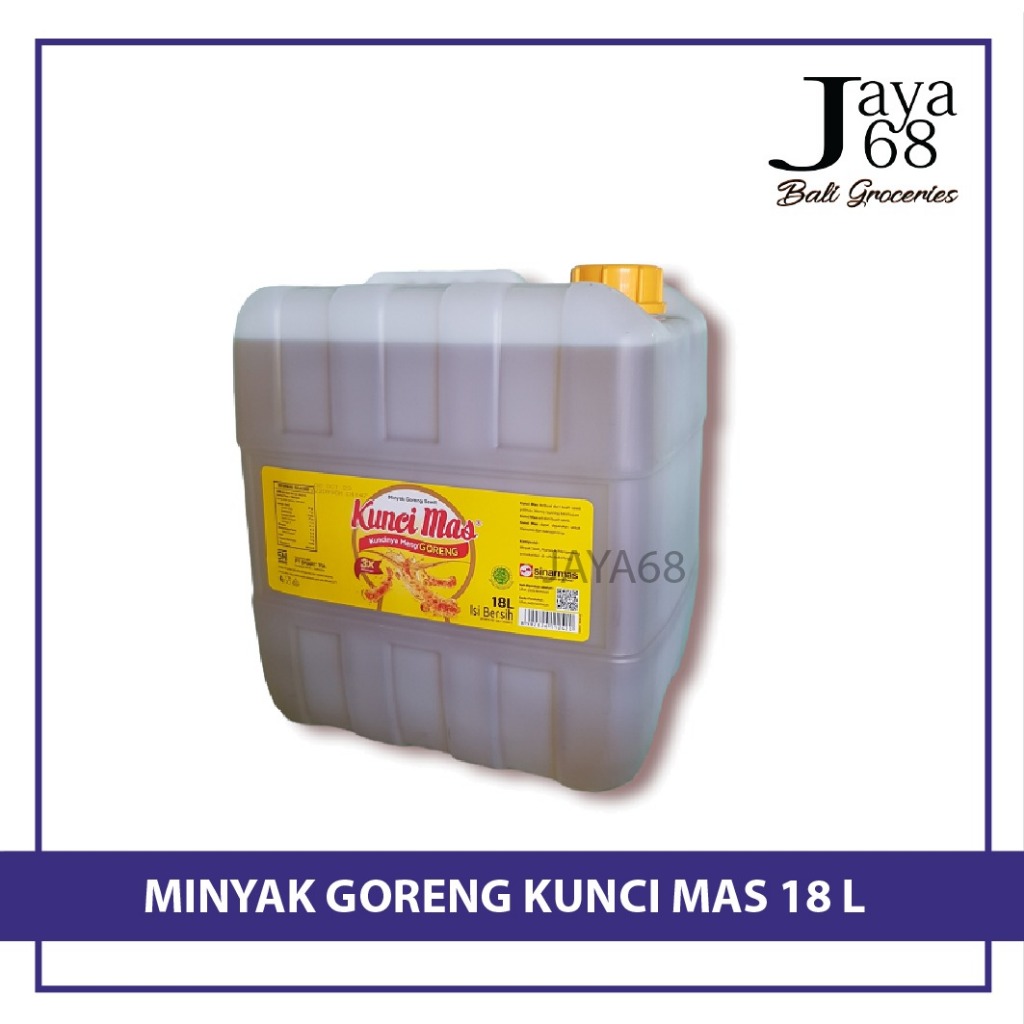 

MINYAK GORENG KUNCI MAS 18 LITER ( JERIGEN)