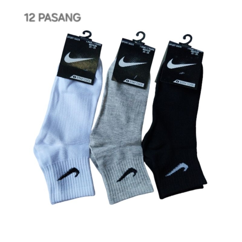 Kaos Kaki Sport Nike Pendek Pria Wanita Lusinan Grosir