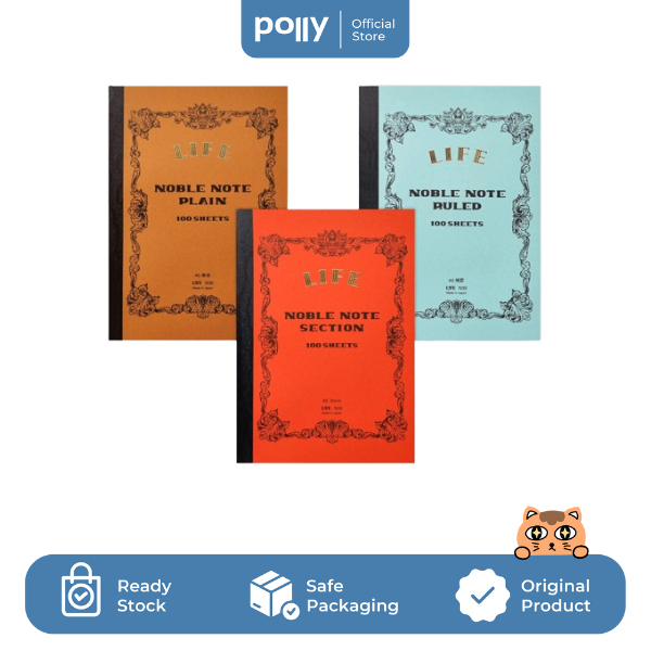 

LIFE Noble Notebook A5, B5, & B6 / Buku tulis original jepang