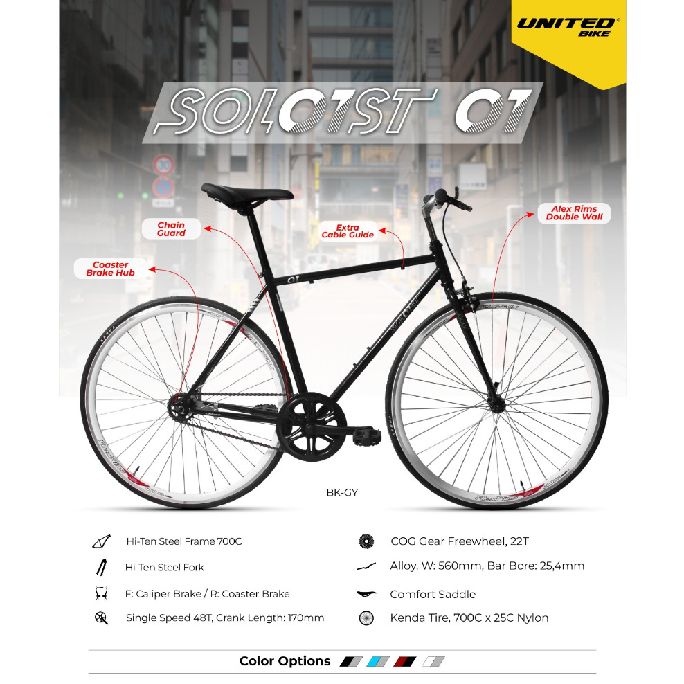PROMO...sepeda Fixie united SOLOIST 01 fixxie united soloist 01 United SOLOIST 1 SEPEDA BALAP