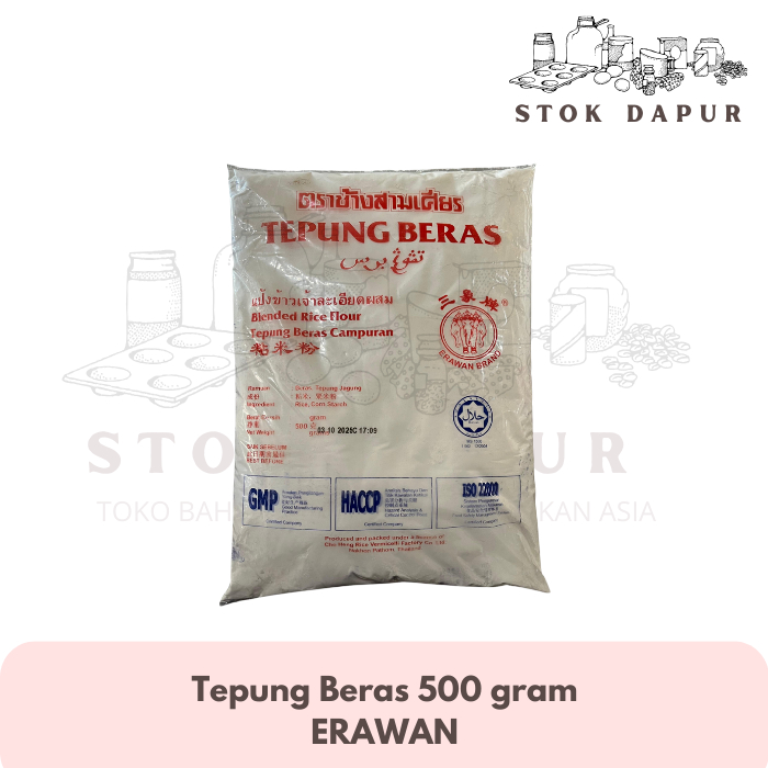 

Rice Flour Erawan Brand (500g) Tepung Beras Thailand