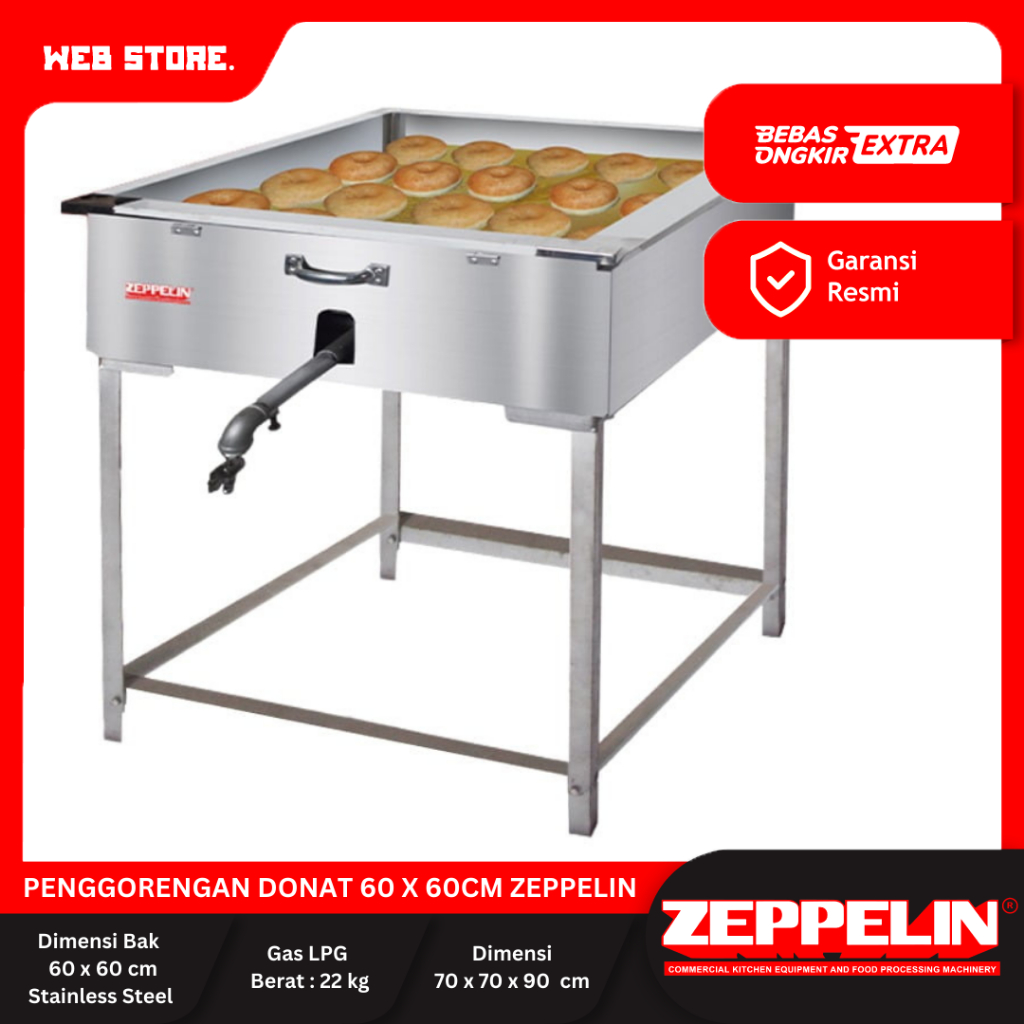 Penggorengan Donat Stainless Steel Zeppelin