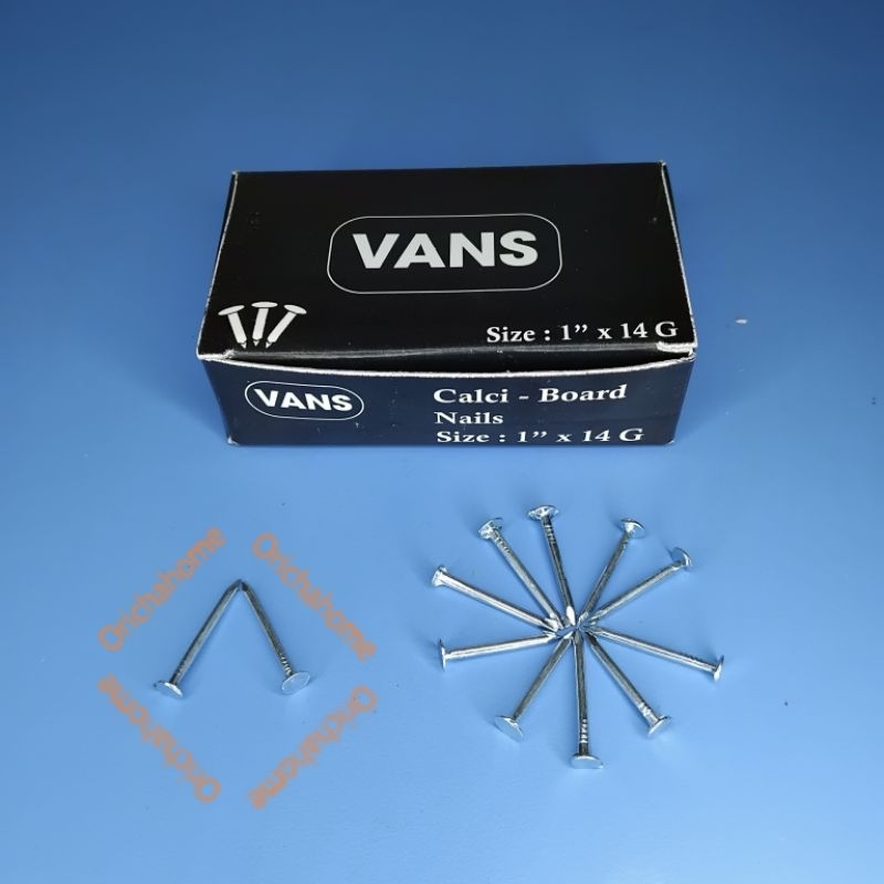 Paku GRC 1 inch Untuk Papan Triplek Merek Vans, Calci Board Nails panjang 2,5cm atau 2,5 cm sama den