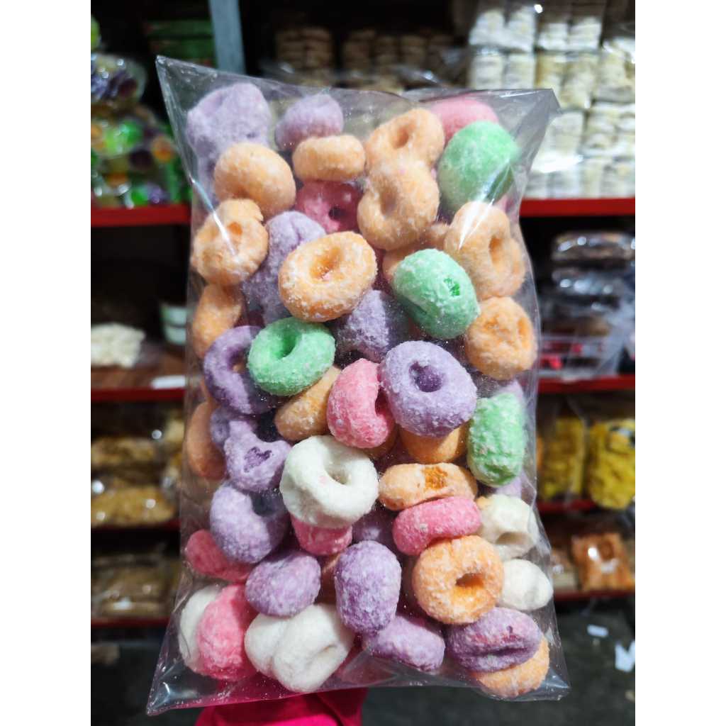 

CEMILAN DONAT MINI /KUE DONAT WARNA WARNI MINI 250 G