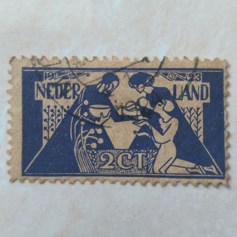 

Perangko Prangko Kuno Tua Nederland Belanda Toorop 1923 - YN1959