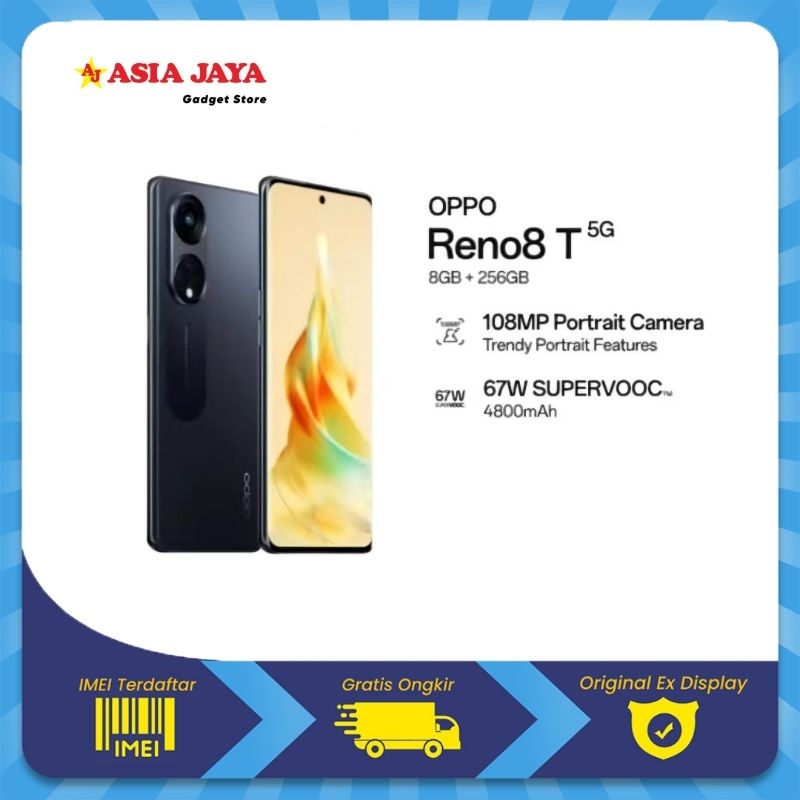 OPPO RENO8 T 5G RAM 8/128GB NEW ORIGINAL DAN FULLSET