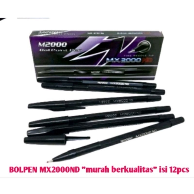 

pulpen MX 2000 hitam 1 pak isi 12 grosir murah