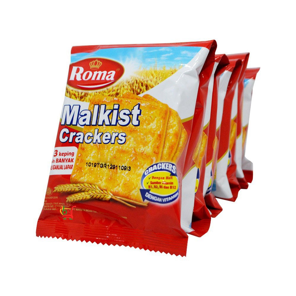 

Roma Malkis Crackers 1 Renceng isi 10 Sachet