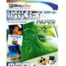 

Eksklusif Blueprint Inkjet Paper BPIPA412 A4 5 Sheet 12 gsm Cast Coating Extra White Water Resist