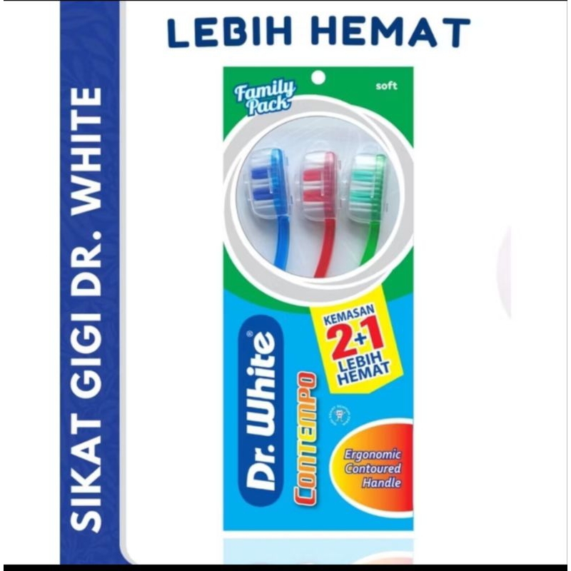 Sikat Gigi Dr.white Brite isi 3