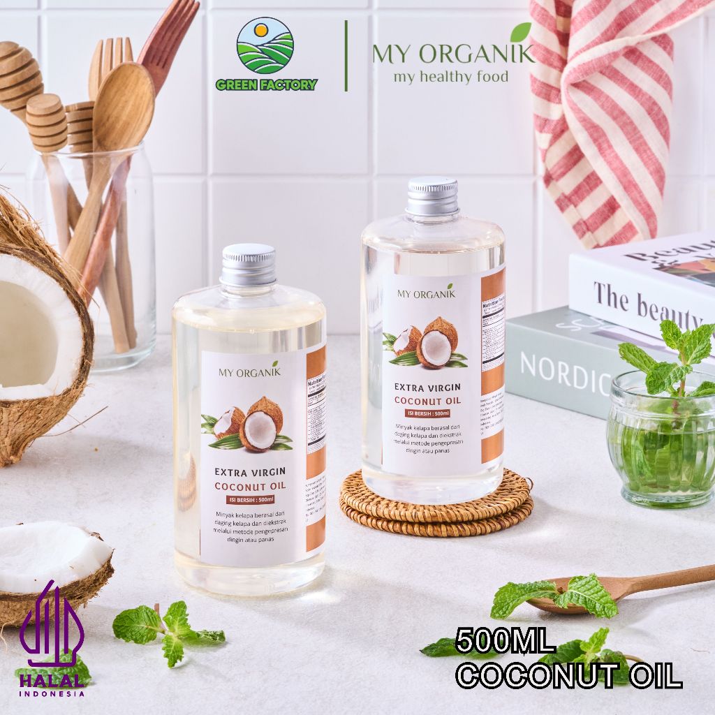 

My Organik Extra Virgin Coconut Oil Cold Pressed Premium Organic VCO EVCO Virgin Minyak Kelapa