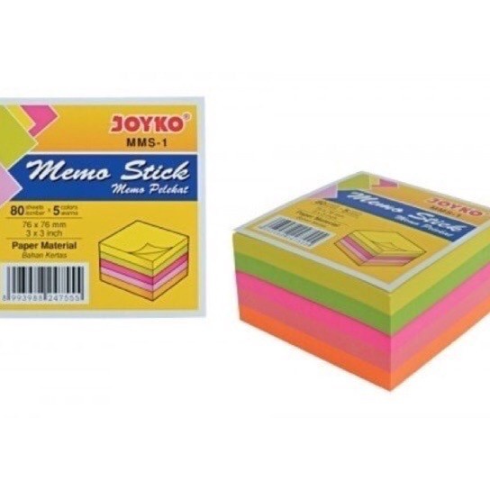 

Langka Memo Sticky Notes Warna Warni Joyko MMS1