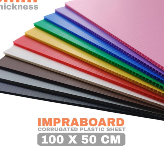 

Pilihan Infraboard Impraboard 3mm 1 x 5 cm 1x5 cm 5x1 cm PP Board Art Board Imfraboard Karton Plastik