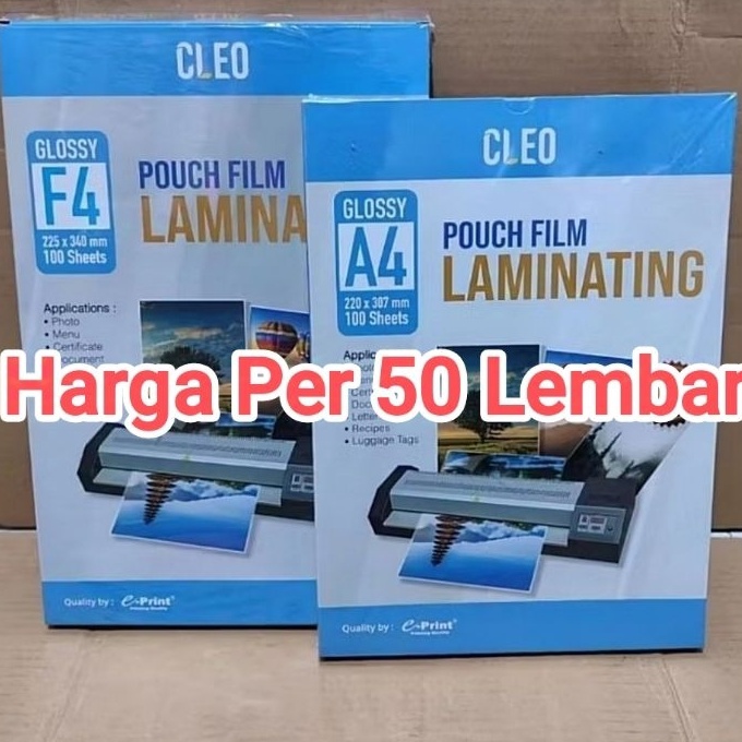 

berkualitas 5 Lembar Plastik Laminating A4F4