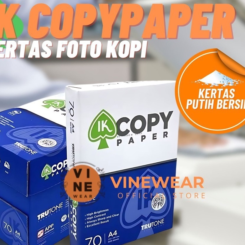 

Terbatas Kes Fotocopy IKCopyPaper A4 7gram